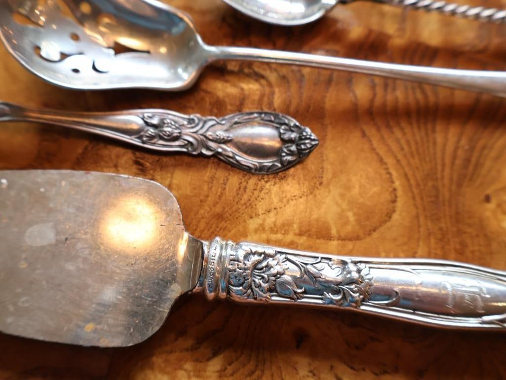 Vintage Turkish Souvenir Demitasse Spoon Marked 800, sterling and Plated Flatware - 5