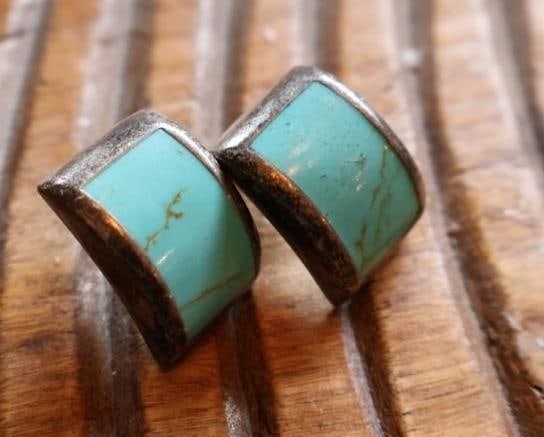 Vintage Southwestern Silver and Turquoise Mixed Jewelry - 14