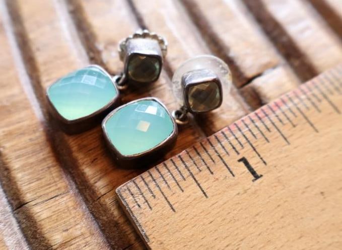 Artisan Sterling Silver Multi-gemstone Statement Necklace and Earring Set - 7