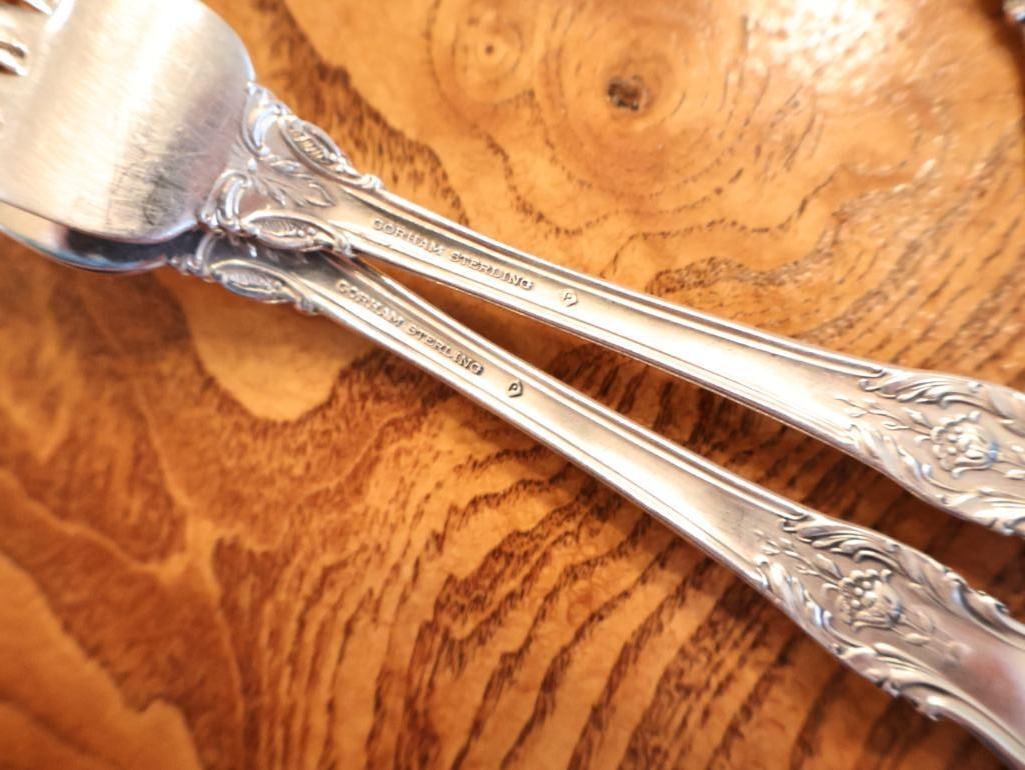 31 Pc Gorham Sterling Silver Flatware Set with Serving Piece - 10