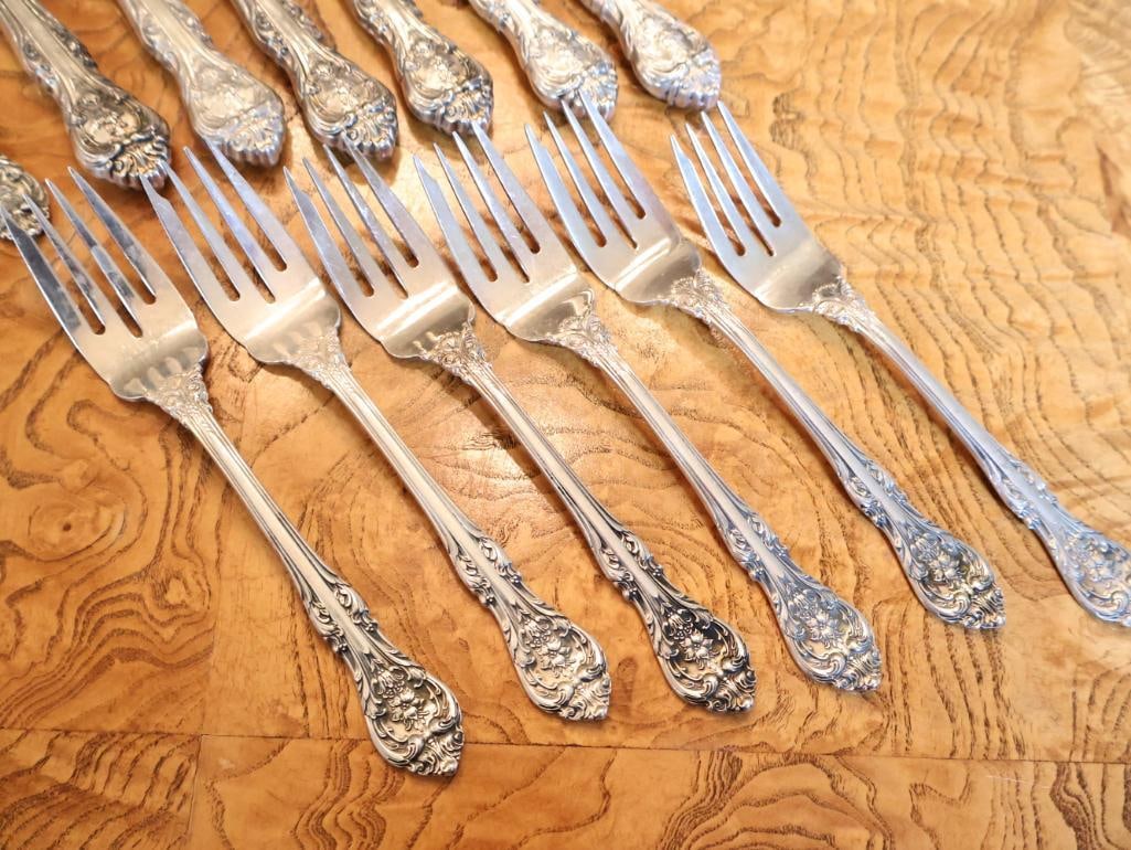 31 Pc Gorham Sterling Silver Flatware Set with Serving Piece - 11