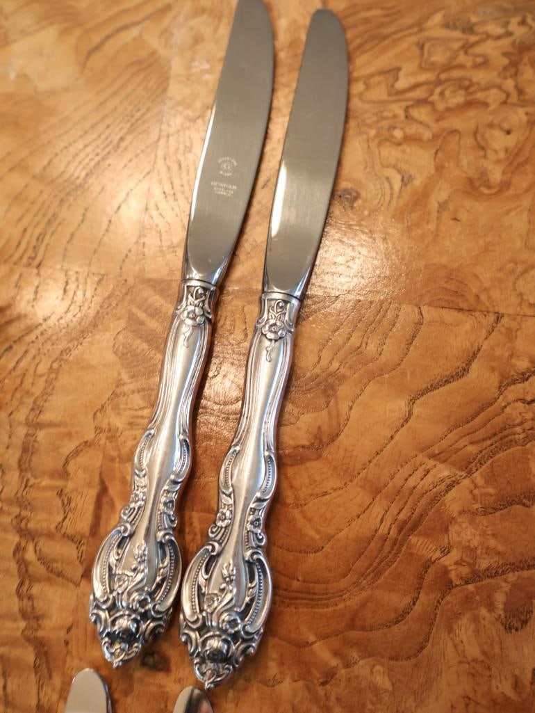 28 Pc Moreau La Salle Sterling Silver Flatware Set - 17