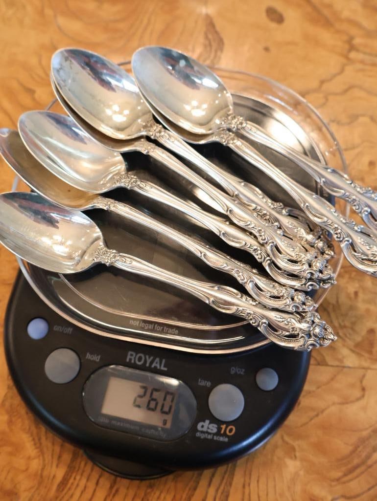 28 Pc Moreau La Salle Sterling Silver Flatware Set - 20
