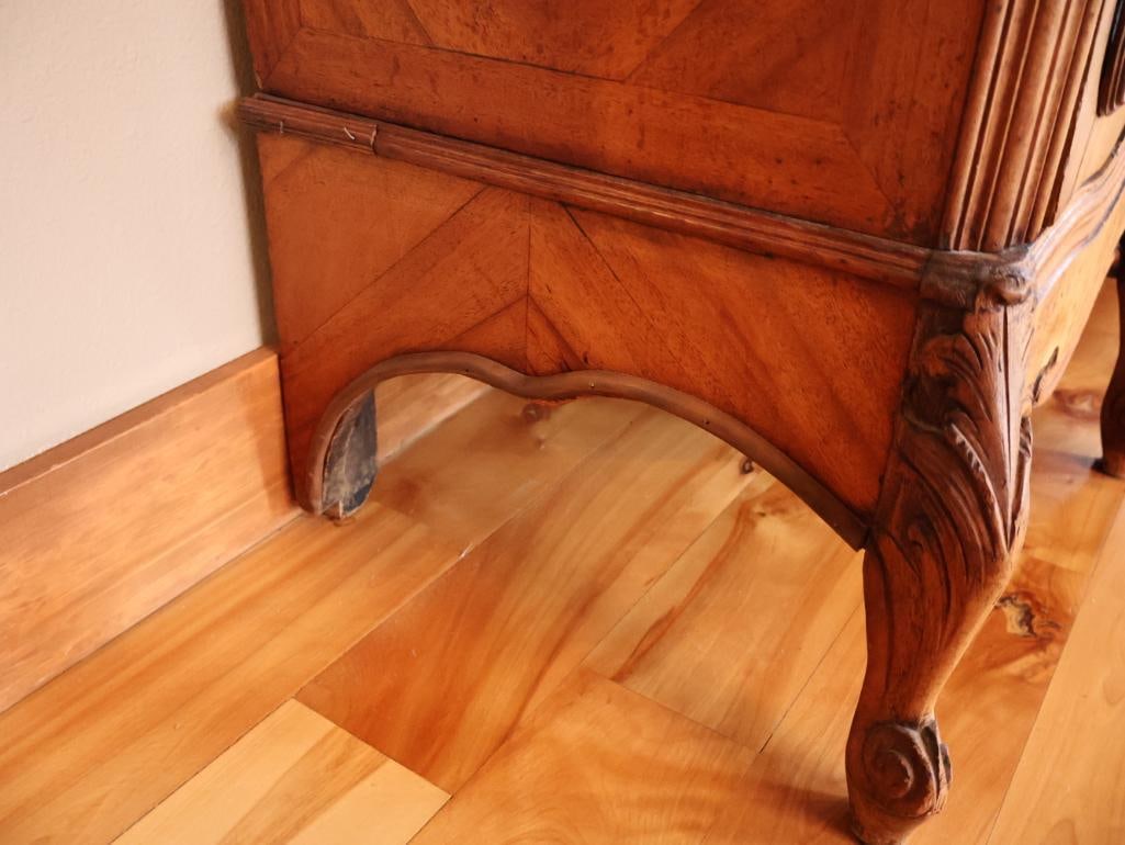 Monumental Antique Louis XV Style Carved Wood Vitrine Display Cabinet 8 Ft. Tall - 6