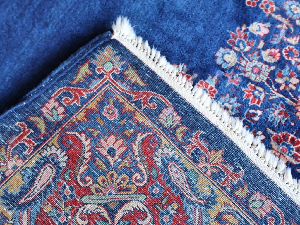 Large Persian-Style Floral Medallion Rug with Woven Inscription - 20