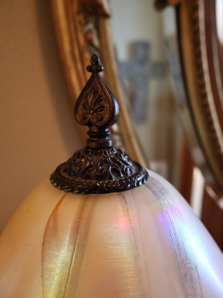 Quoizel Iridescent Art Glass Floral Table Lamp by Todd Phillips - 10