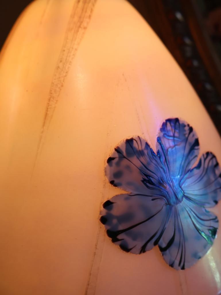 Quoizel Iridescent Art Glass Floral Table Lamp by Todd Phillips - 8