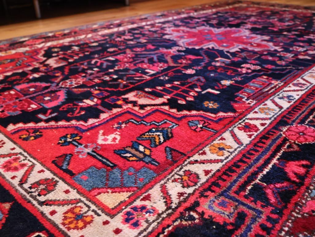 Hand-Knotted Persian Style Wool Area Rug - 11