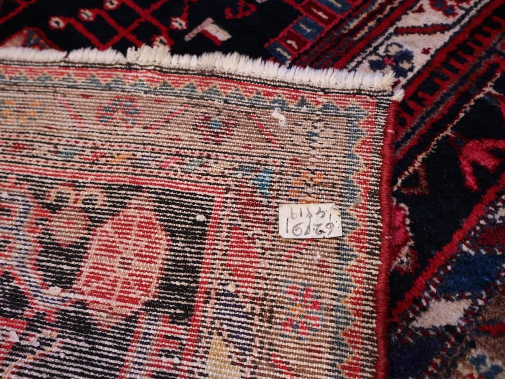 Hand-Knotted Persian Style Wool Area Rug - 12