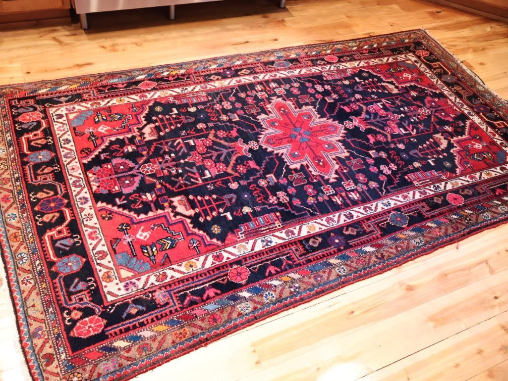 Hand-Knotted Persian Style Wool Area Rug - 2