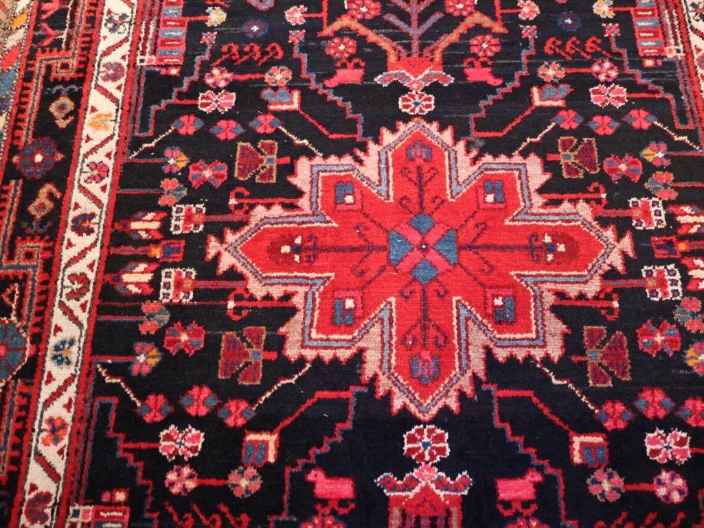 Hand-Knotted Persian Style Wool Area Rug - 7