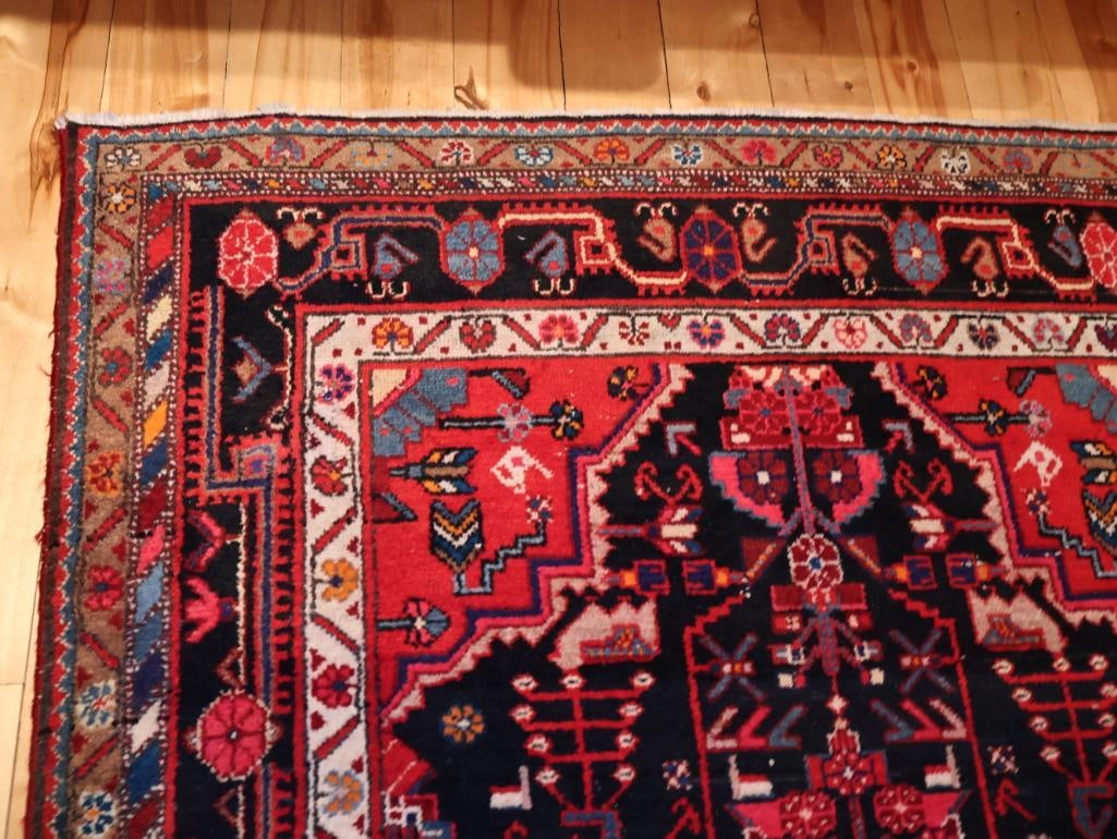Hand-Knotted Persian Style Wool Area Rug - 8