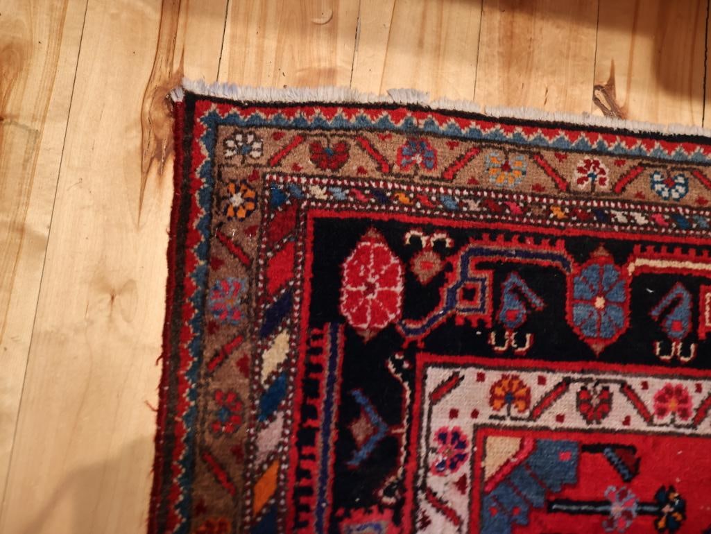 Hand-Knotted Persian Style Wool Area Rug - 9