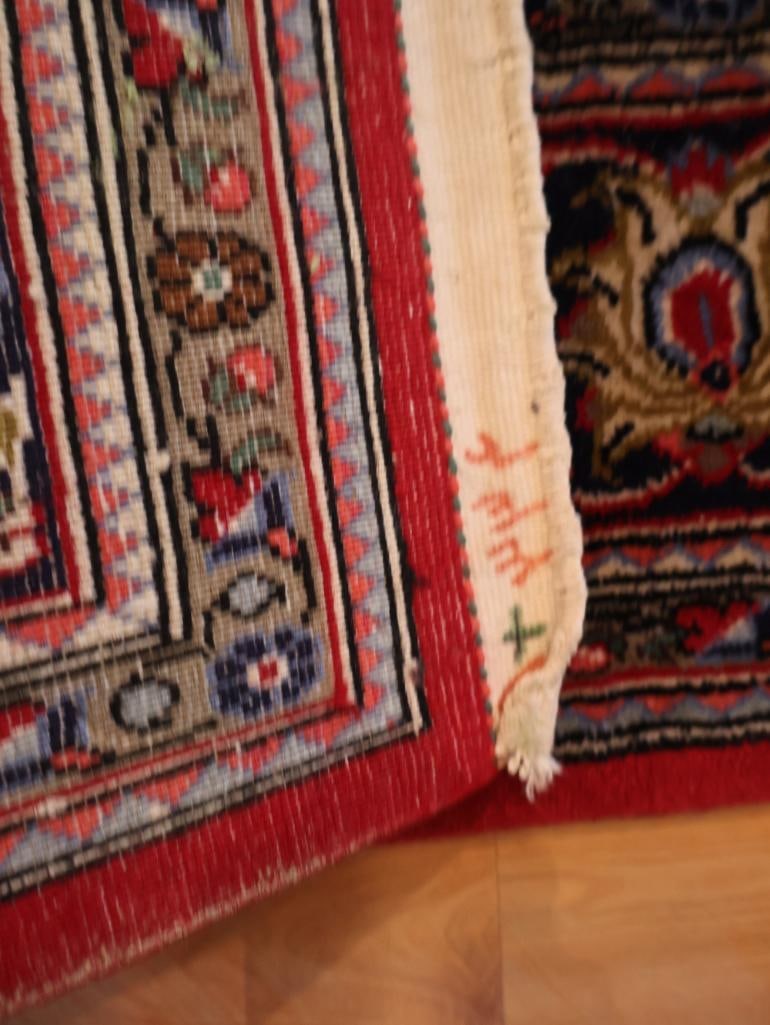 Hand-Knotted Persian-Style Floral Area Rug - 8