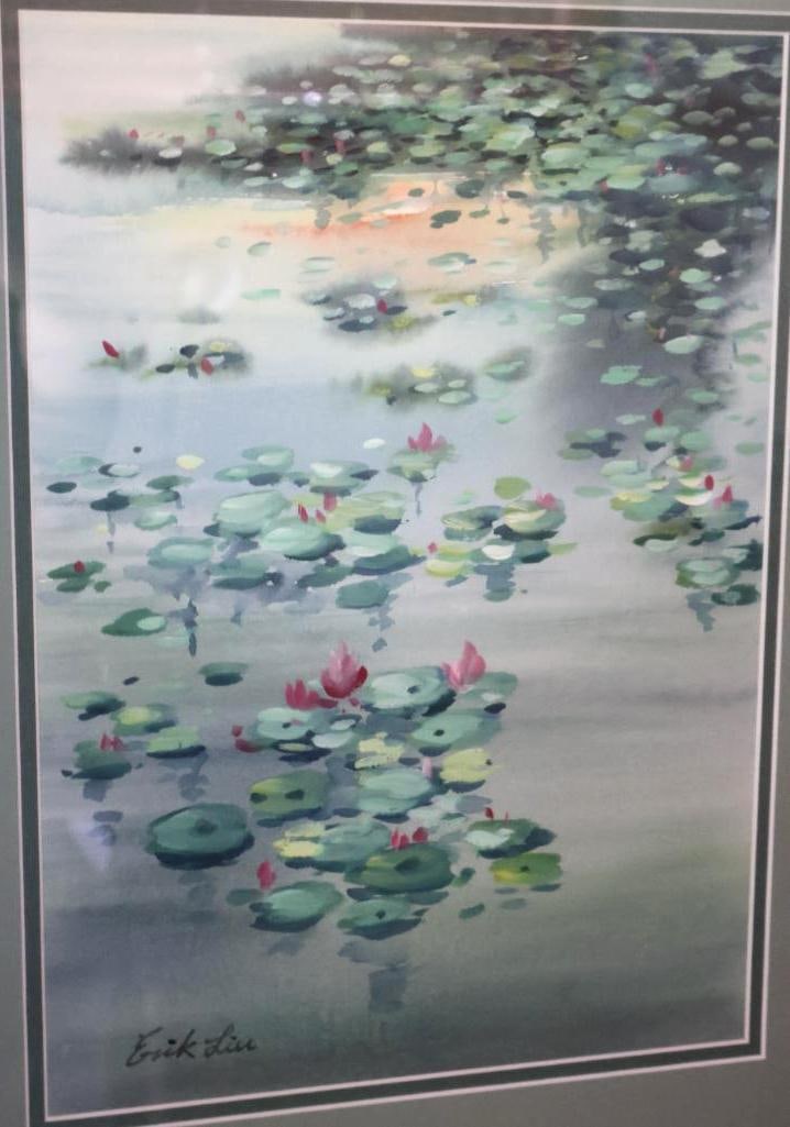Original Signed Erik Liu Watercolor - 2