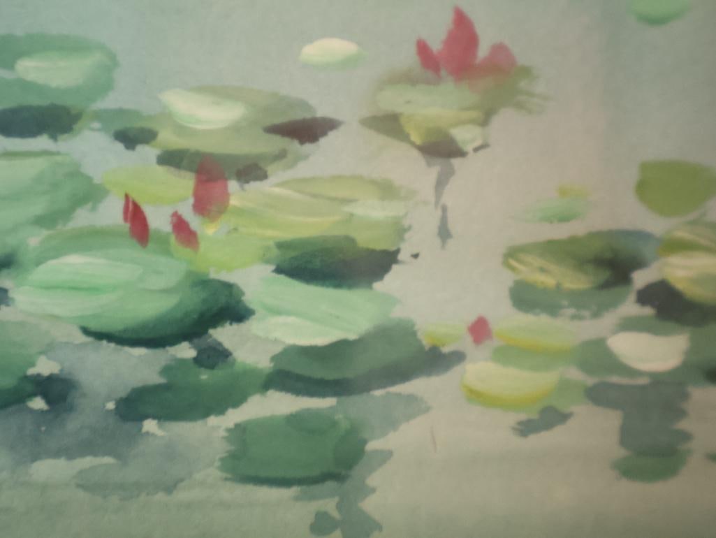 Original Signed Erik Liu Watercolor - 4