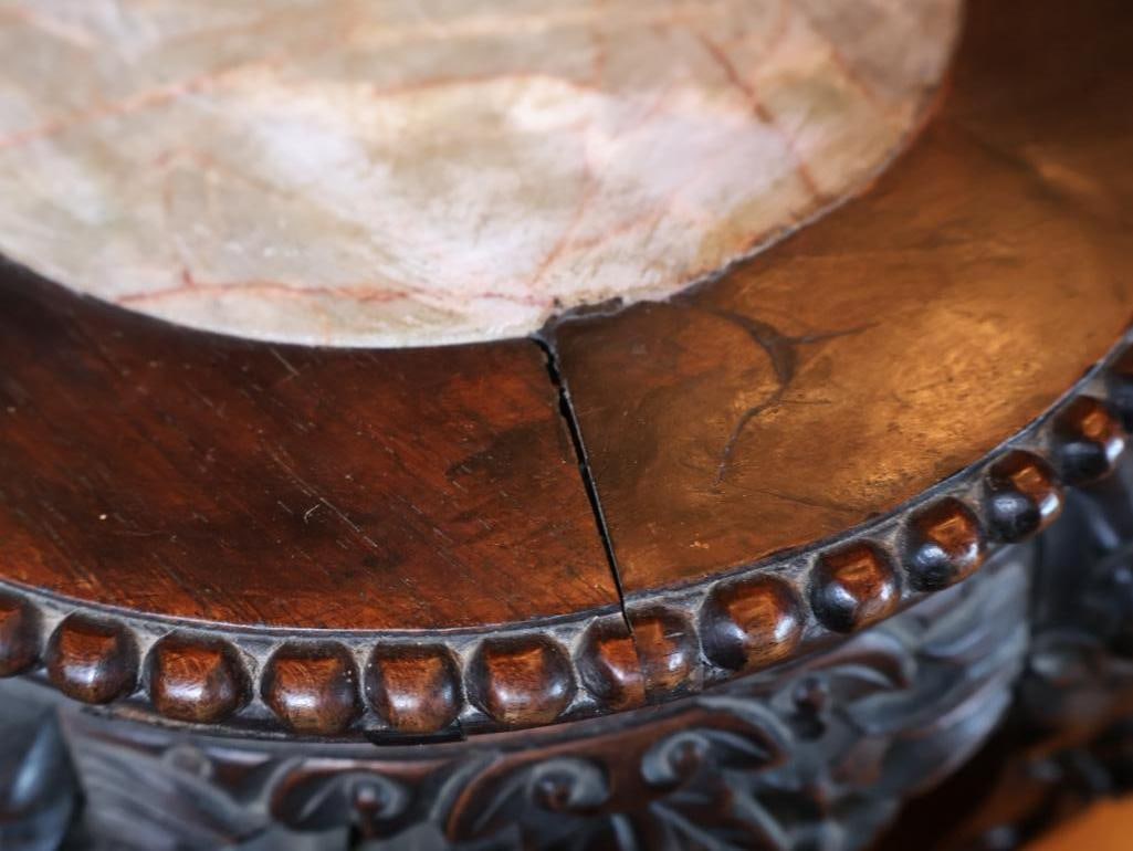 Antique Chinese Carved Plant Stand - 7