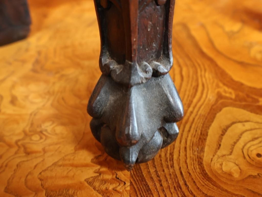 Antique Chinese Carved Plant Stand - 8