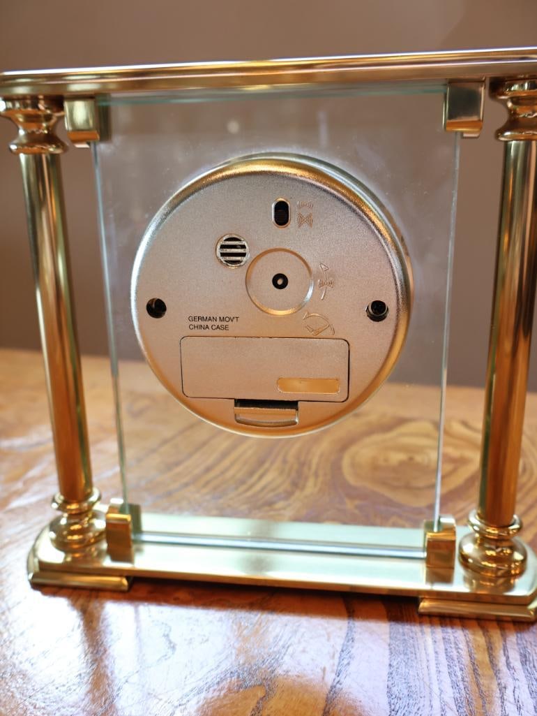 Three Decorative Quartz Desk Clocks - 13
