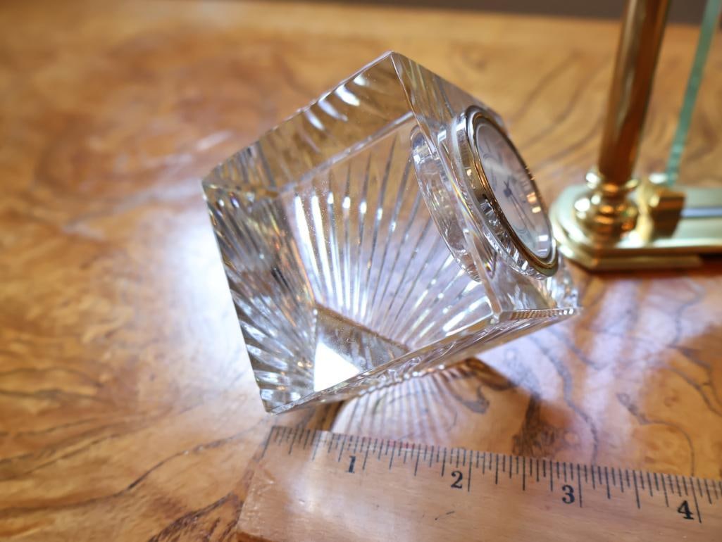 Three Decorative Quartz Desk Clocks - 6