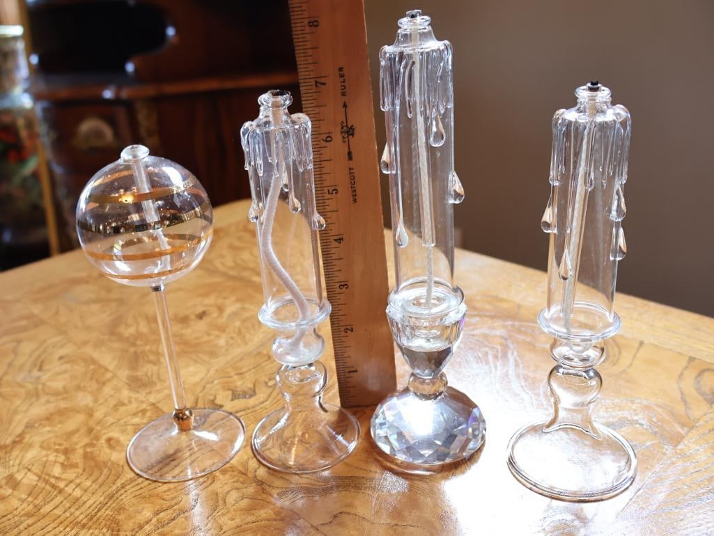 Assorted Vintage Clear Crystal and Art Glass Decorative Accessories - 11