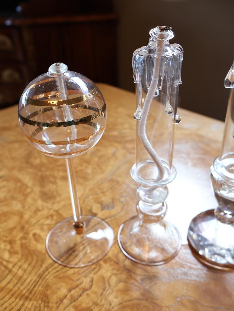 Assorted Vintage Clear Crystal and Art Glass Decorative Accessories - 13
