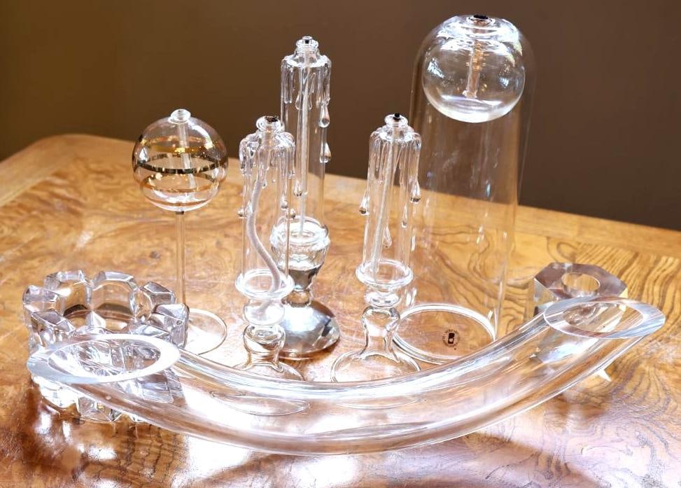 Assorted Vintage Clear Crystal and Art Glass Decorative Accessories (1 of 15)