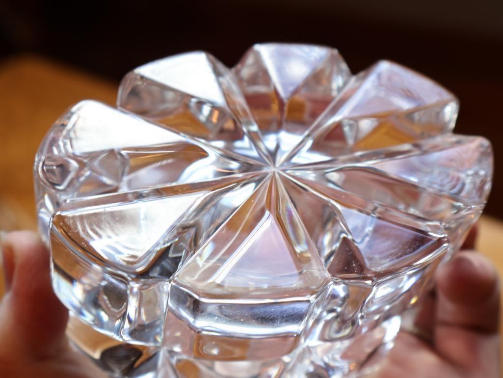 Assorted Vintage Clear Crystal and Art Glass Decorative Accessories - 7