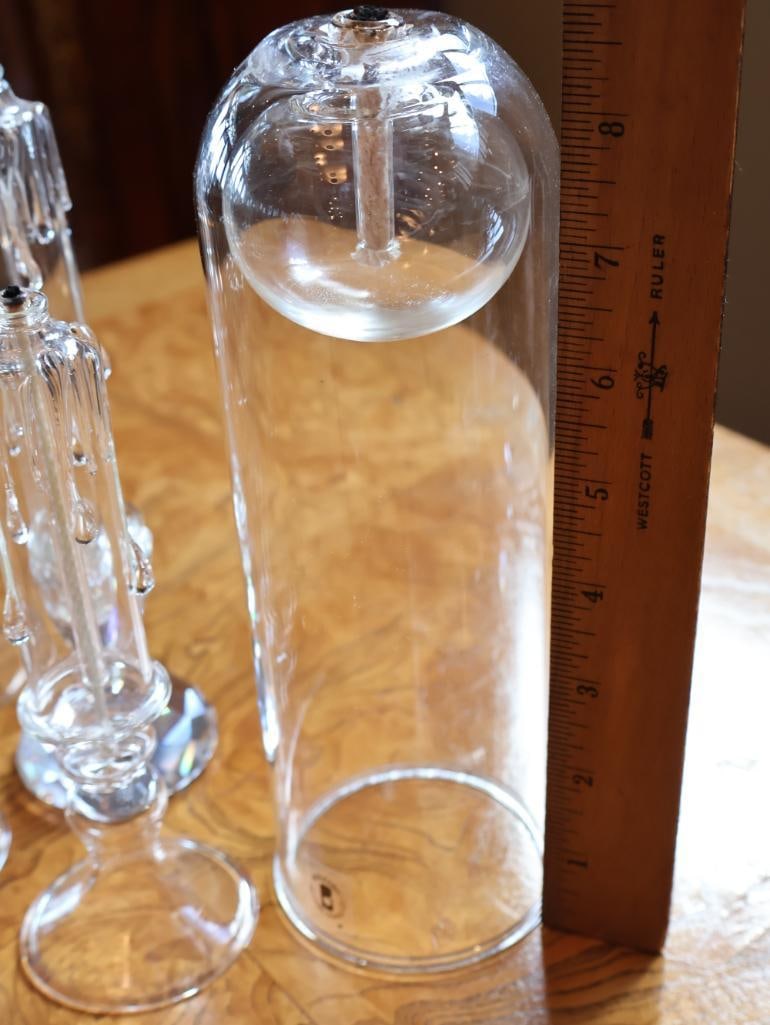 Assorted Vintage Clear Crystal and Art Glass Decorative Accessories - 8