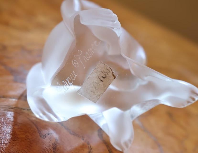 Lalique France Frosted Crystal Nude Female Figurine - 4