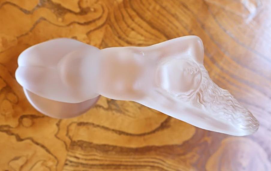 Lalique France Danseuse Frosted Crystal Nude Female Figurine - 4