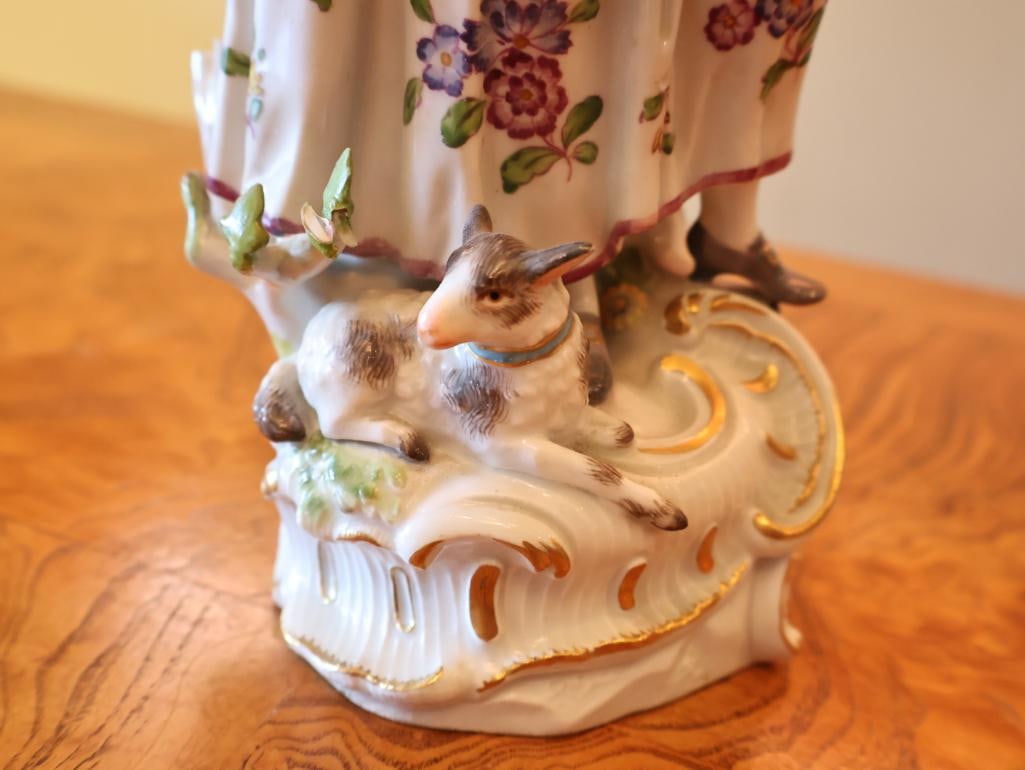 Pair of Meissen Porcelain Pastoral Figurines - 18