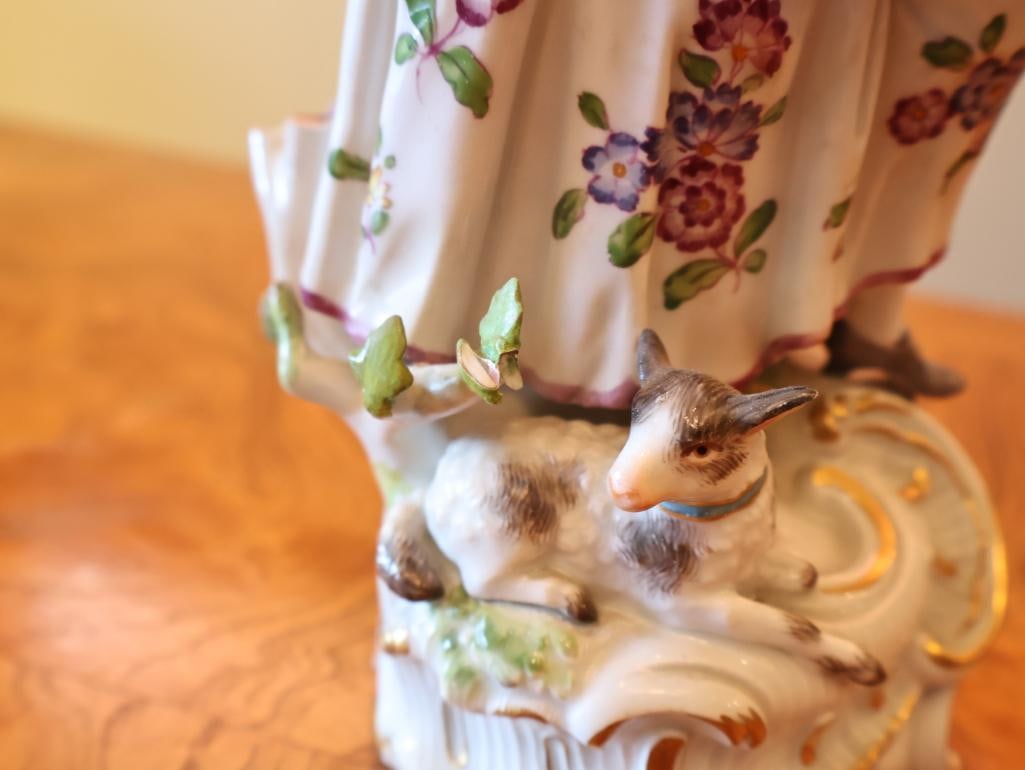Pair of Meissen Porcelain Pastoral Figurines - 19