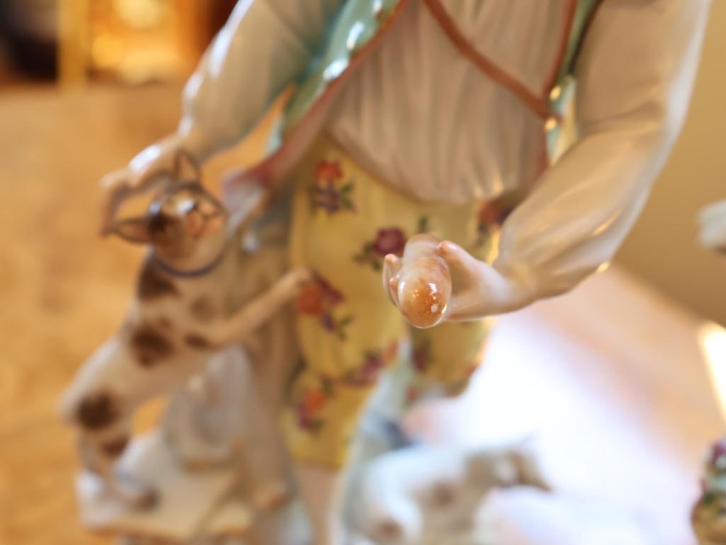 Pair of Meissen Porcelain Pastoral Figurines - 5