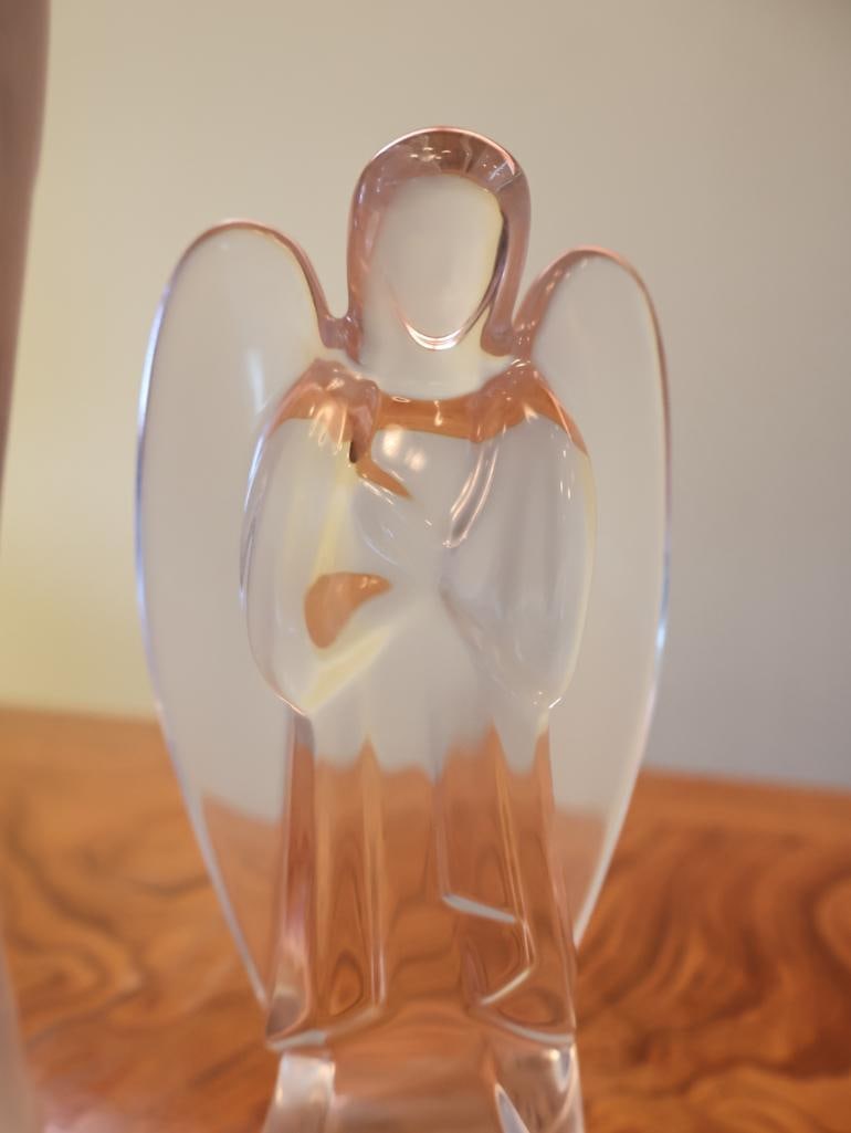 Meissen Porcelain Madonna and Baccarat Crystal Religious Figurines - 4