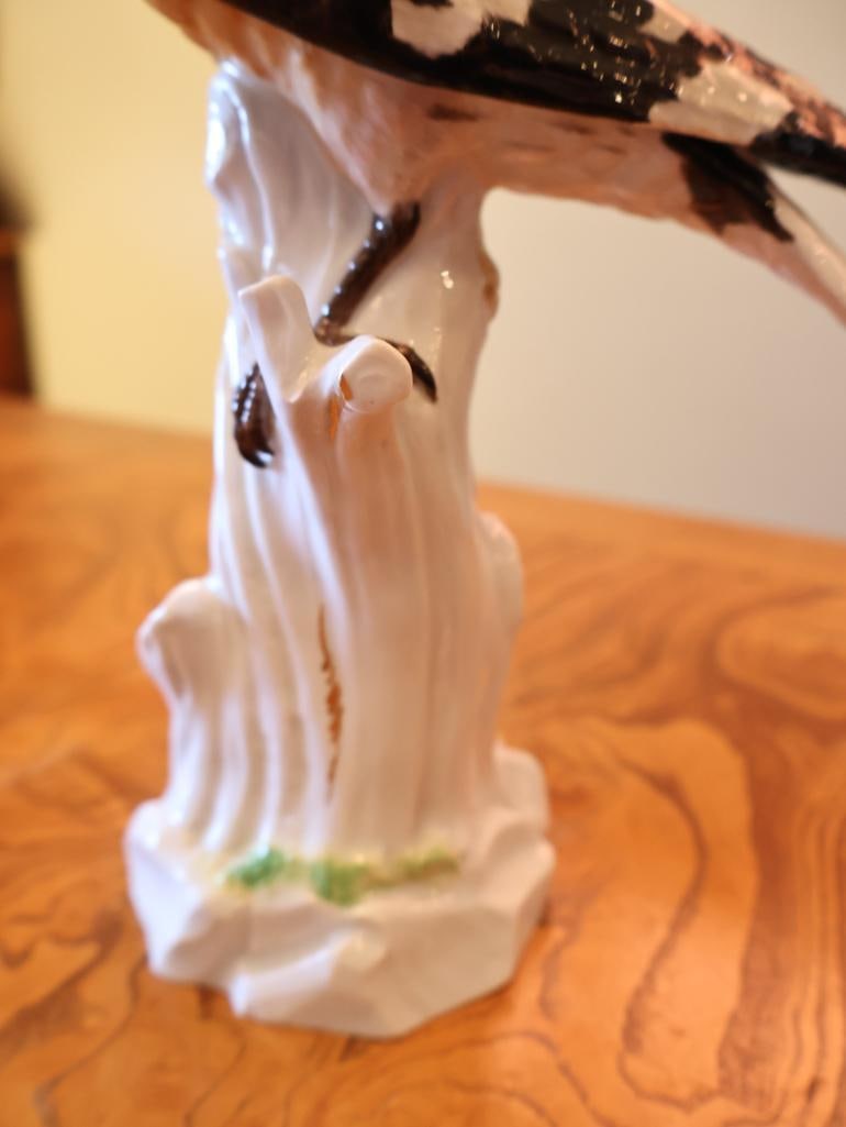 Meissen Hand-Painted Porcelain Hoopoe Bird Figurine - 8