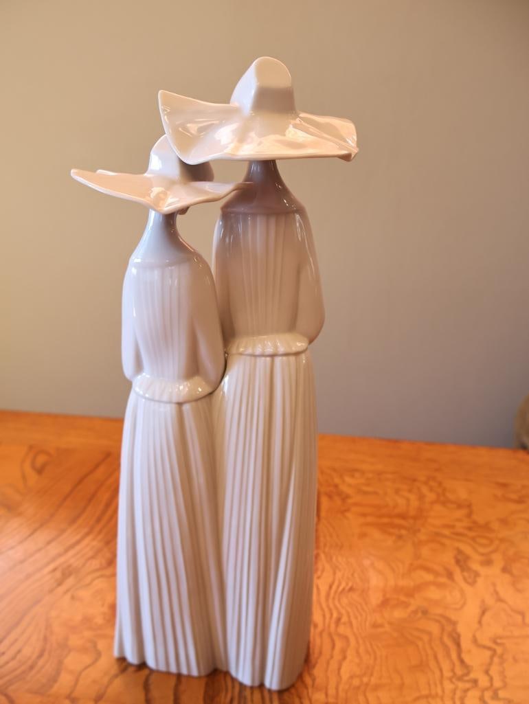 Lladro Nuns Porcelain Figurine Two Sisters, Approx. 13" H - 5