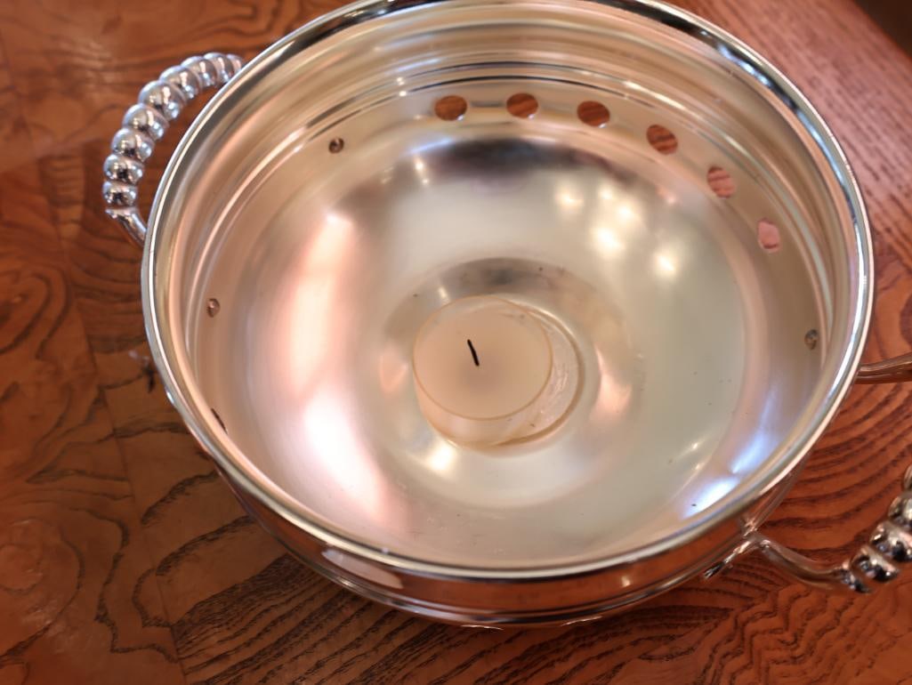Vintage HKE Porcelain and Chrome Coffee Service Set - 12