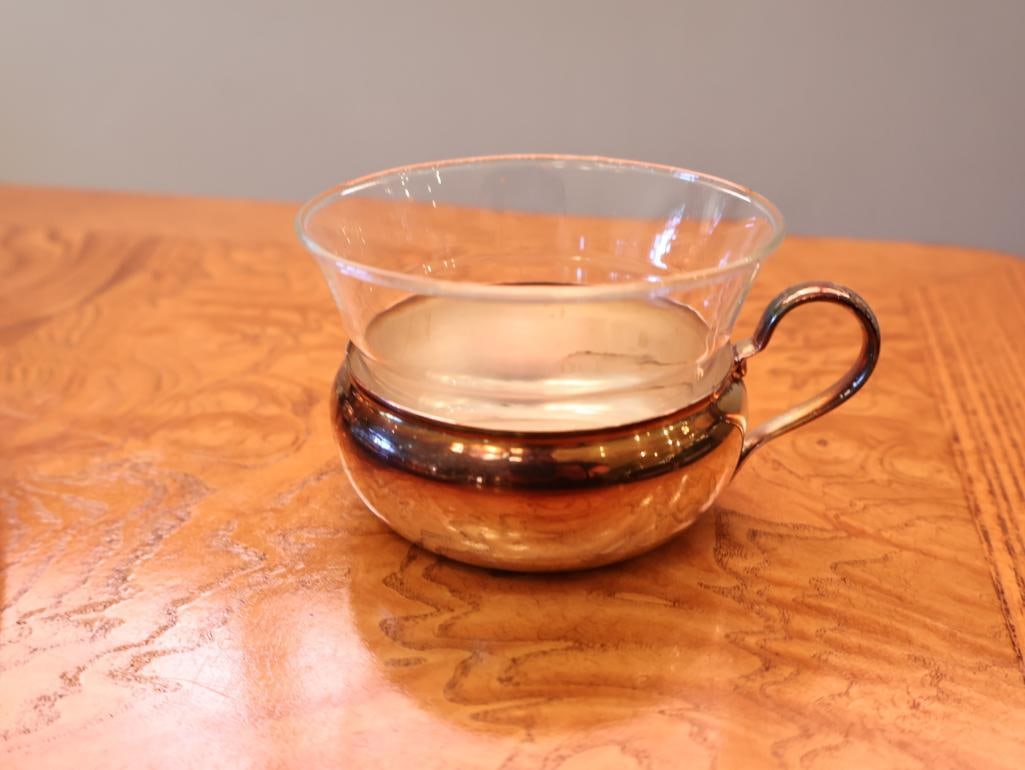 Vintage HKE Porcelain and Chrome Coffee Service Set - 4