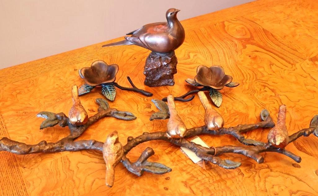 Metal Bird and Botanical Decor (1 of 7)