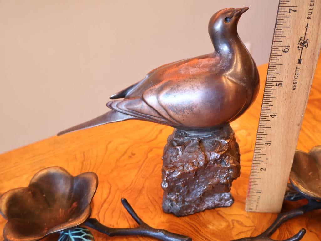 Metal Bird and Botanical Decor - 6