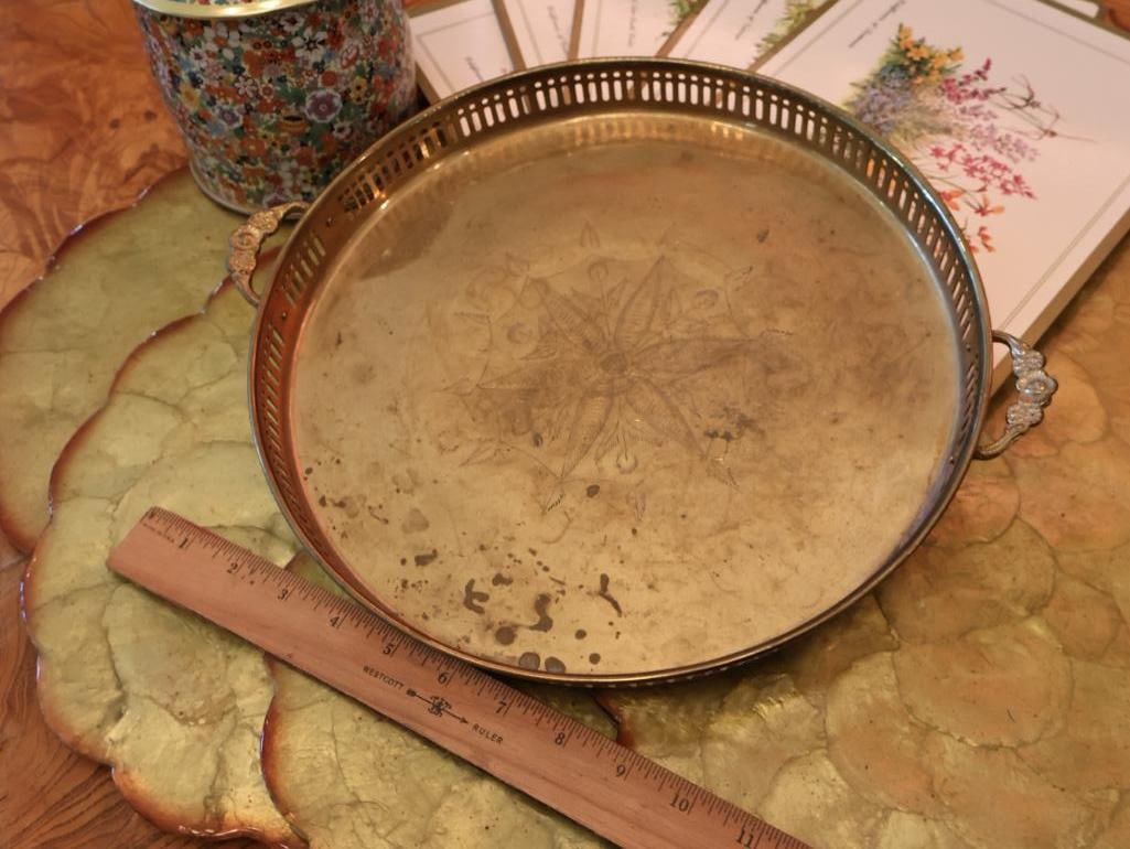 Vintage Hand Painted Floral Trays and More - 18