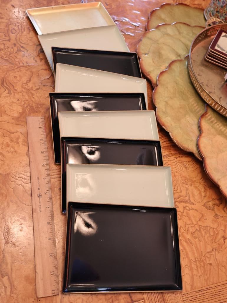 Vintage Hand Painted Floral Trays and More - 9