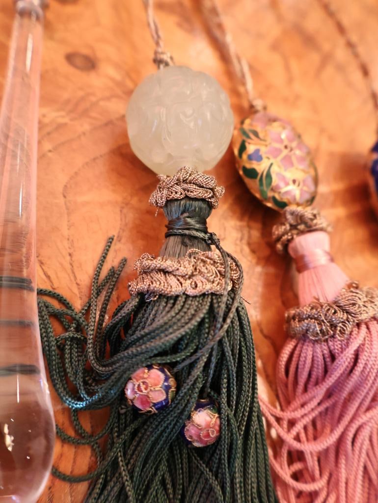 Collection of Tassels including Carved Bone - 10