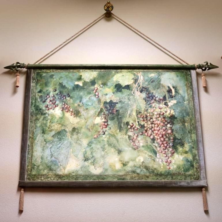 Hanging Tapis Art Canvas of Grapes Artwork (1 of 11)