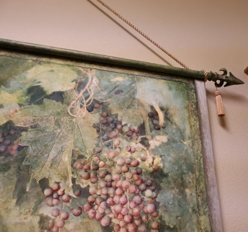 Hanging Tapis Art Canvas of Grapes Artwork - 4
