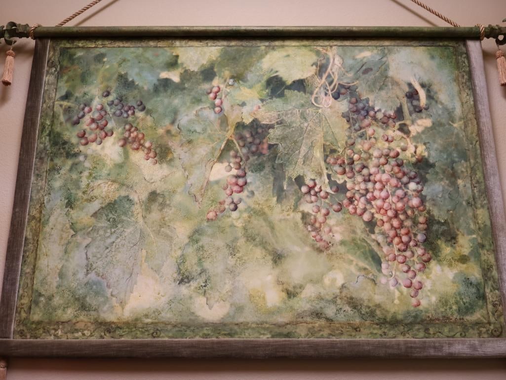 Hanging Tapis Art Canvas of Grapes Artwork - 5