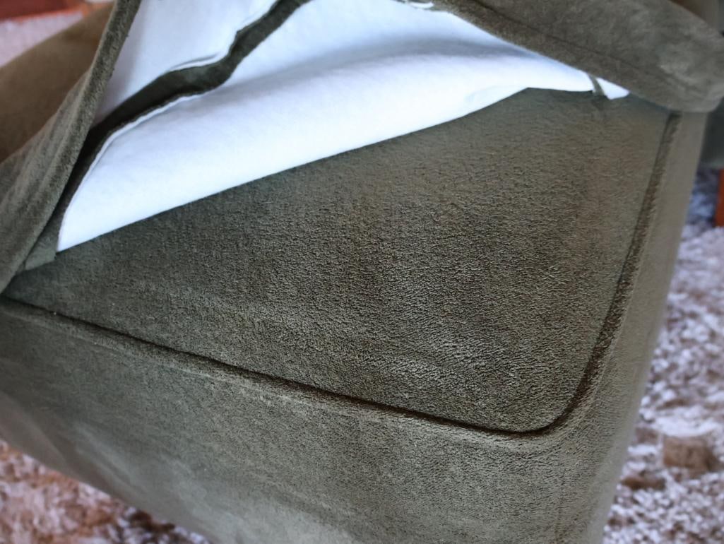 Sage Green La-Z-Boy Chair and Matching Ottoman - 3
