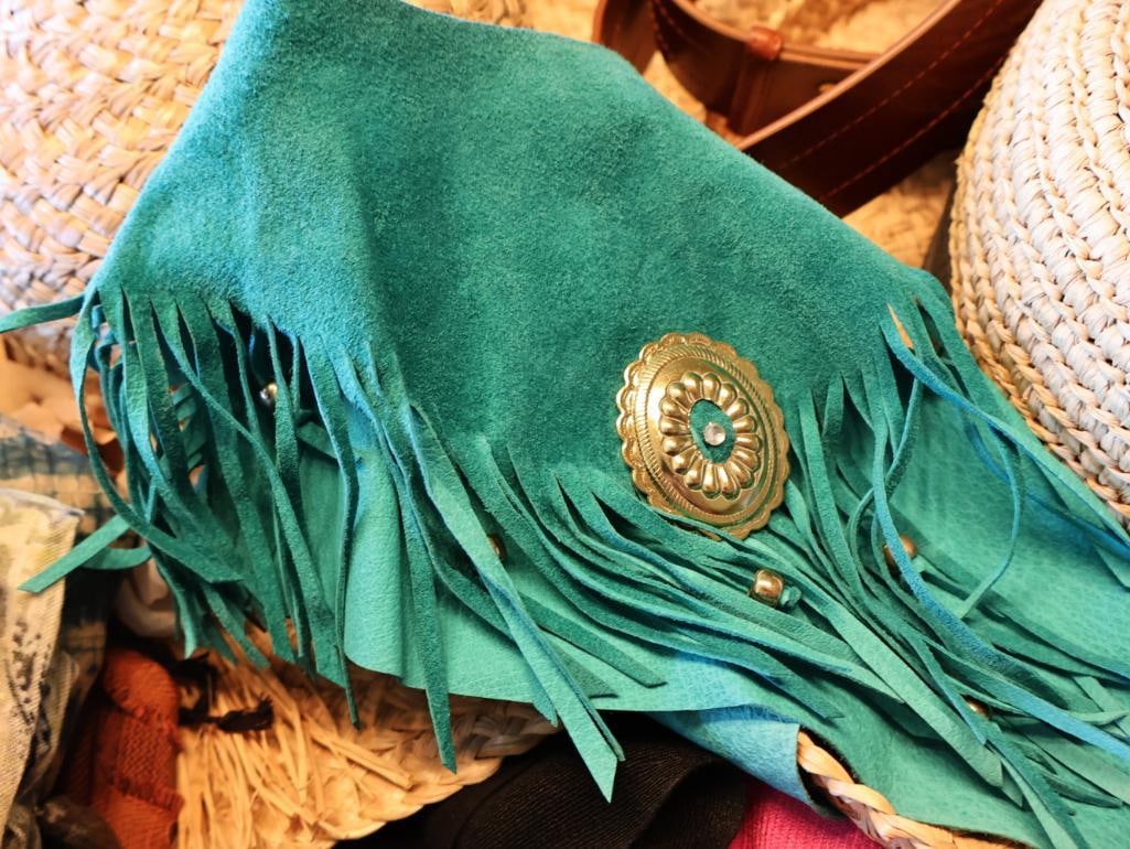 Collection of Hats, Scarves, and Closet Essentials - 2