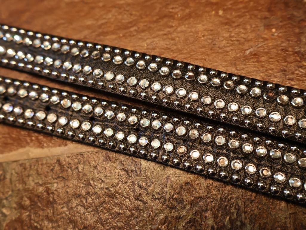 Two Kippy Rhinestone Bedazzled Belts - 12